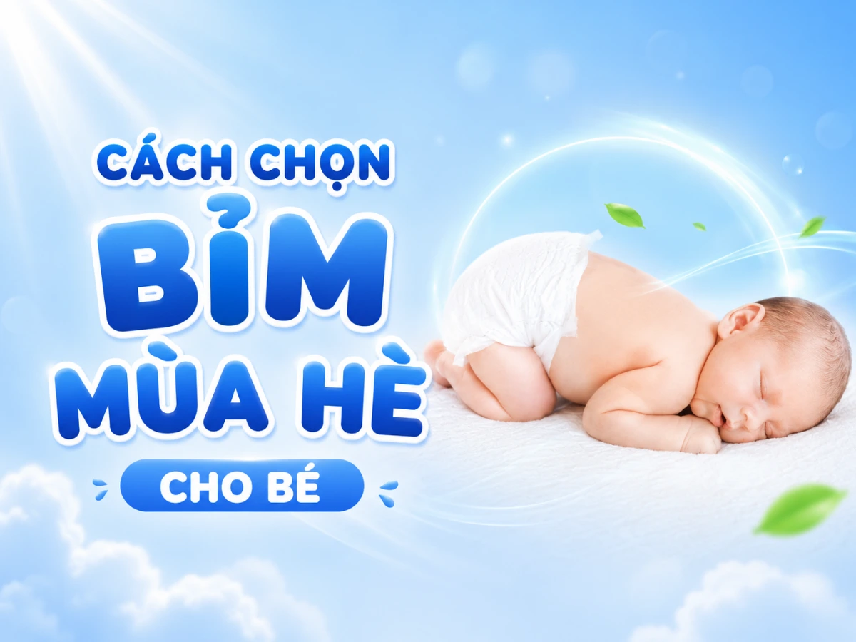 Cách chọn bỉm mùa hè cho bé