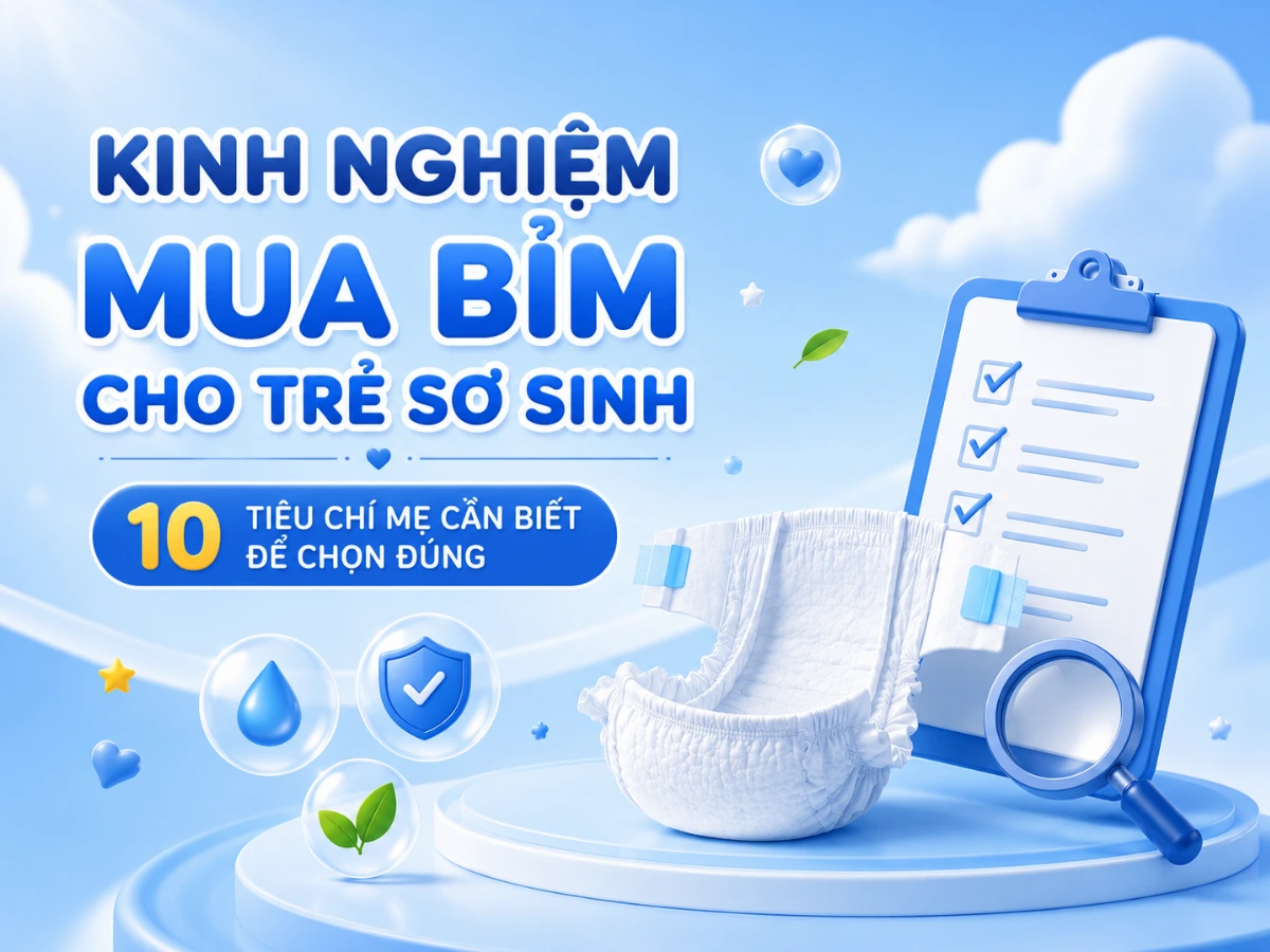 Kinh nghiệm mua bỉm cho trẻ sơ sinh